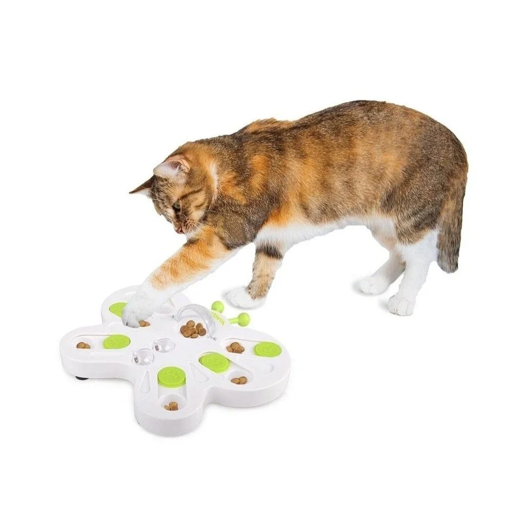 Interactives Cat Treat Puzzle, Butterfly Cat Treat Maze Toy, Interactive Cat Toy